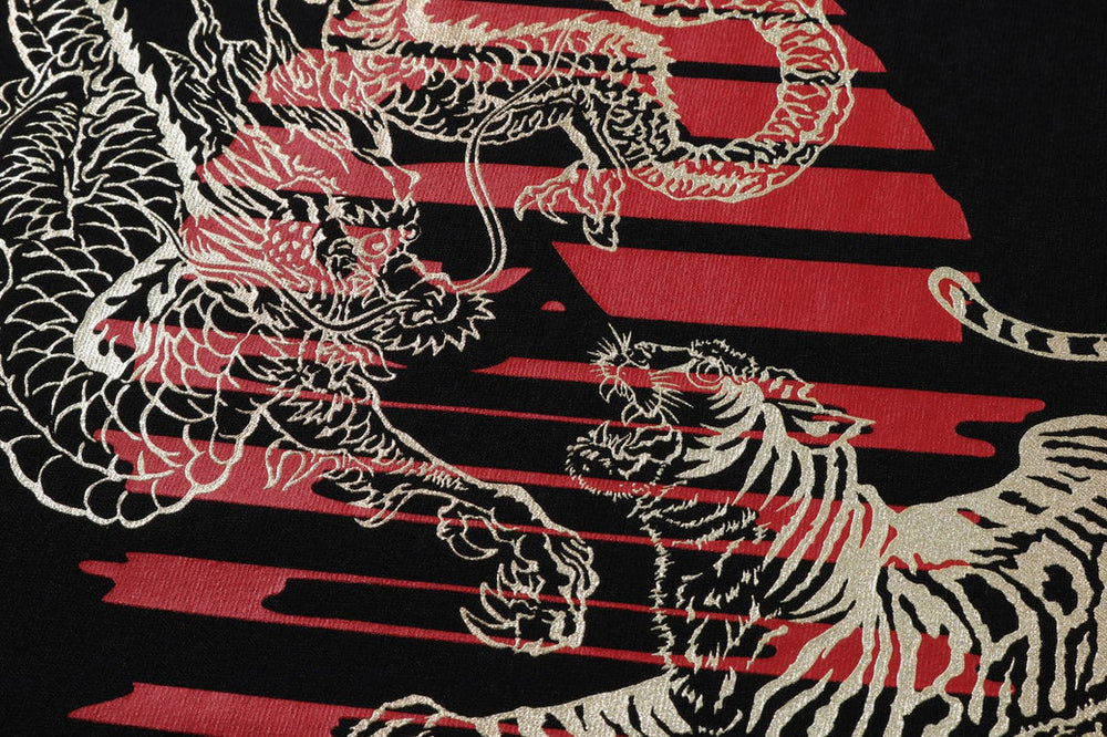 Bape Tiger And Dragon Ape Head T-Shirt Black