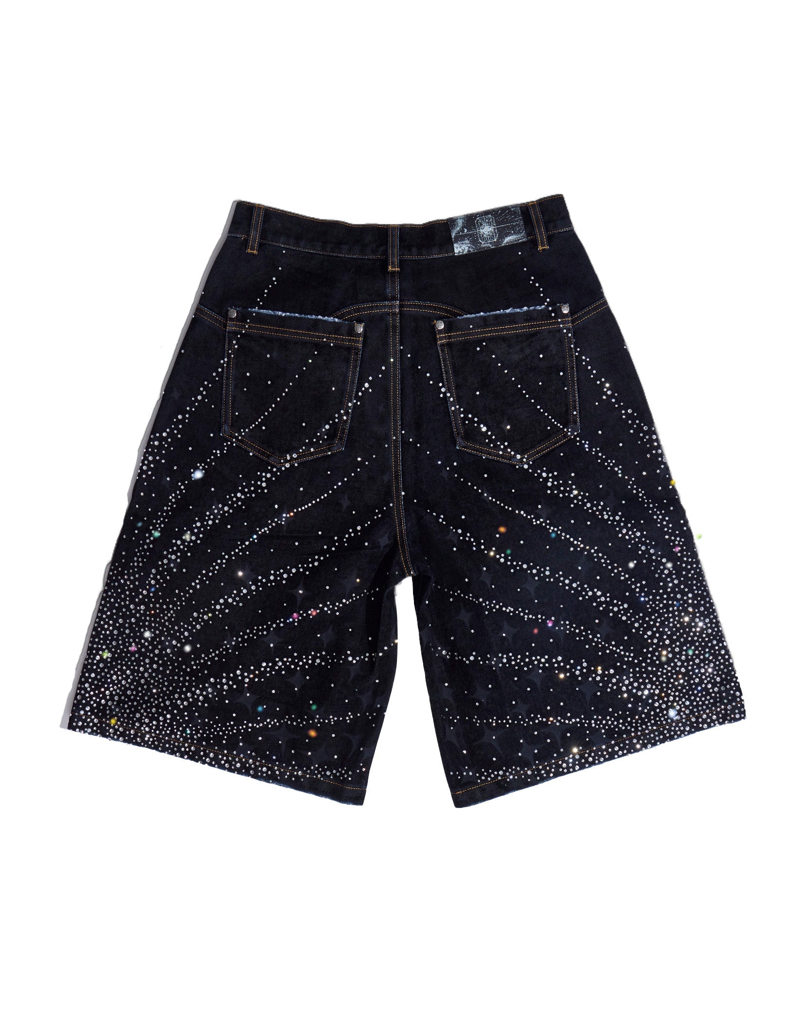 Birth Of A Royal Child 20K Starlight Diamond Shorts Black