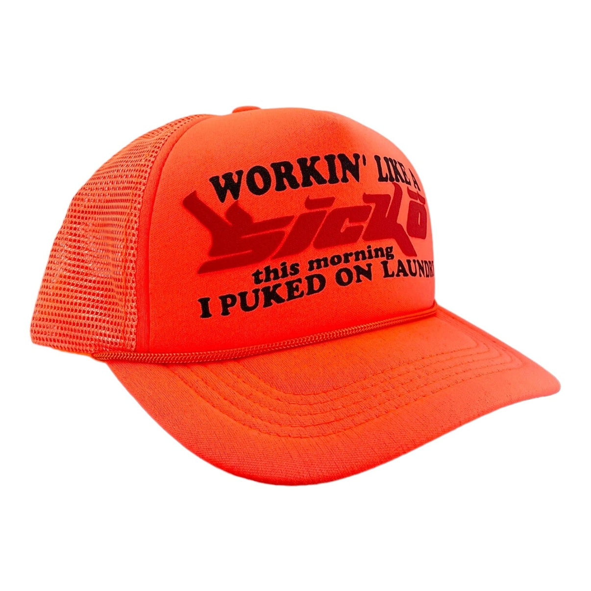 Sicko Laundry Trucker Hat Neon Orange
