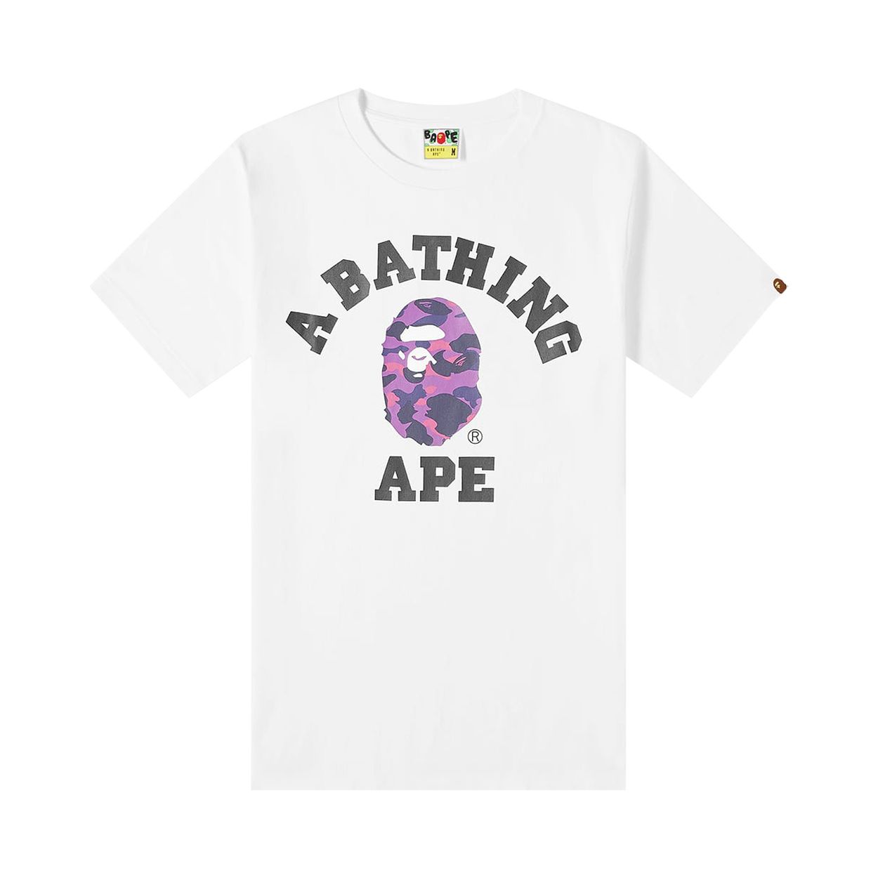 BAPE Color Camo College Tee (FW22) White/Purple