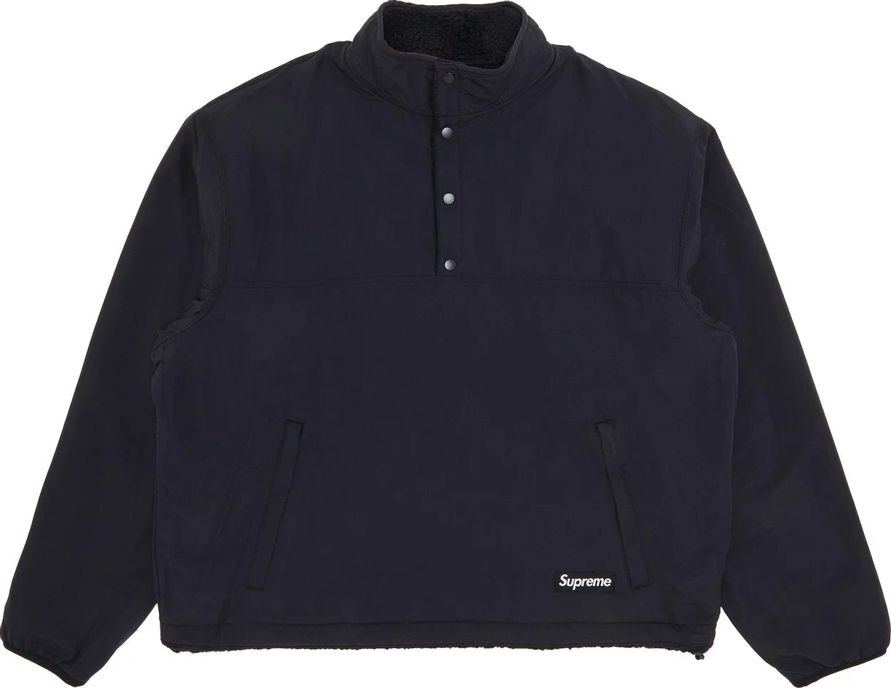 Supreme Polartec Shearling Reversible Pullover Black