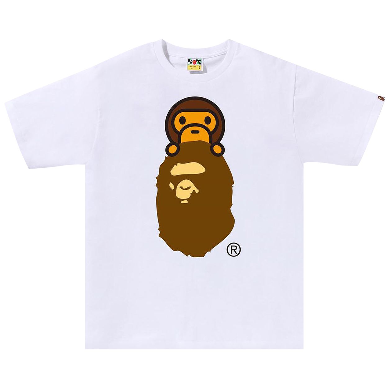 BAPE Milo On Ape Head Tee White