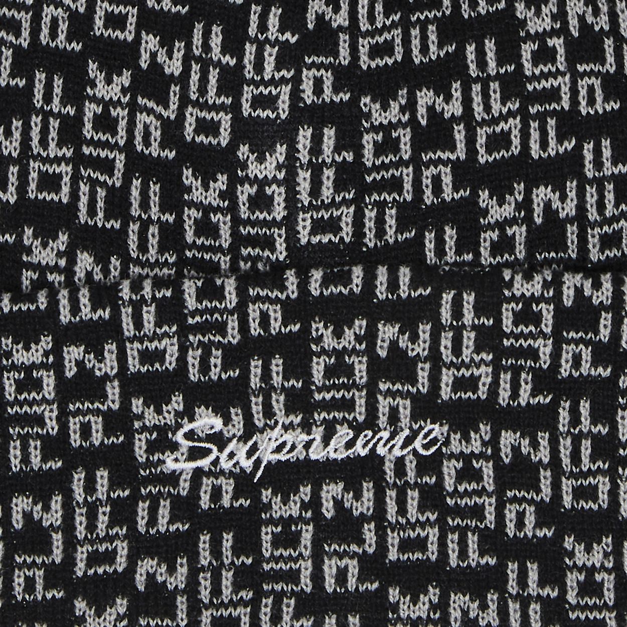 Supreme Fuck Off Beanie Black