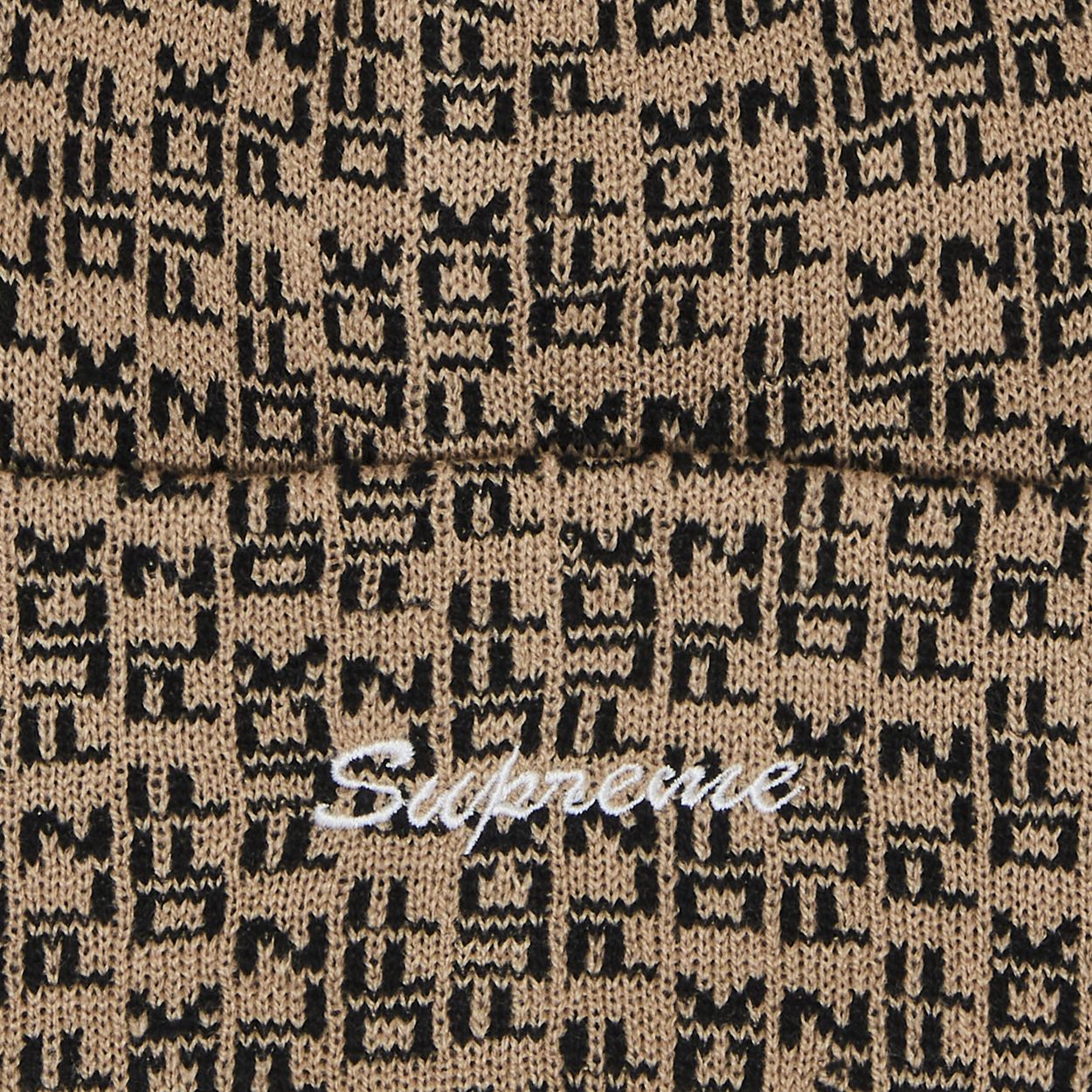 Supreme Fuck Off Beanie Tan