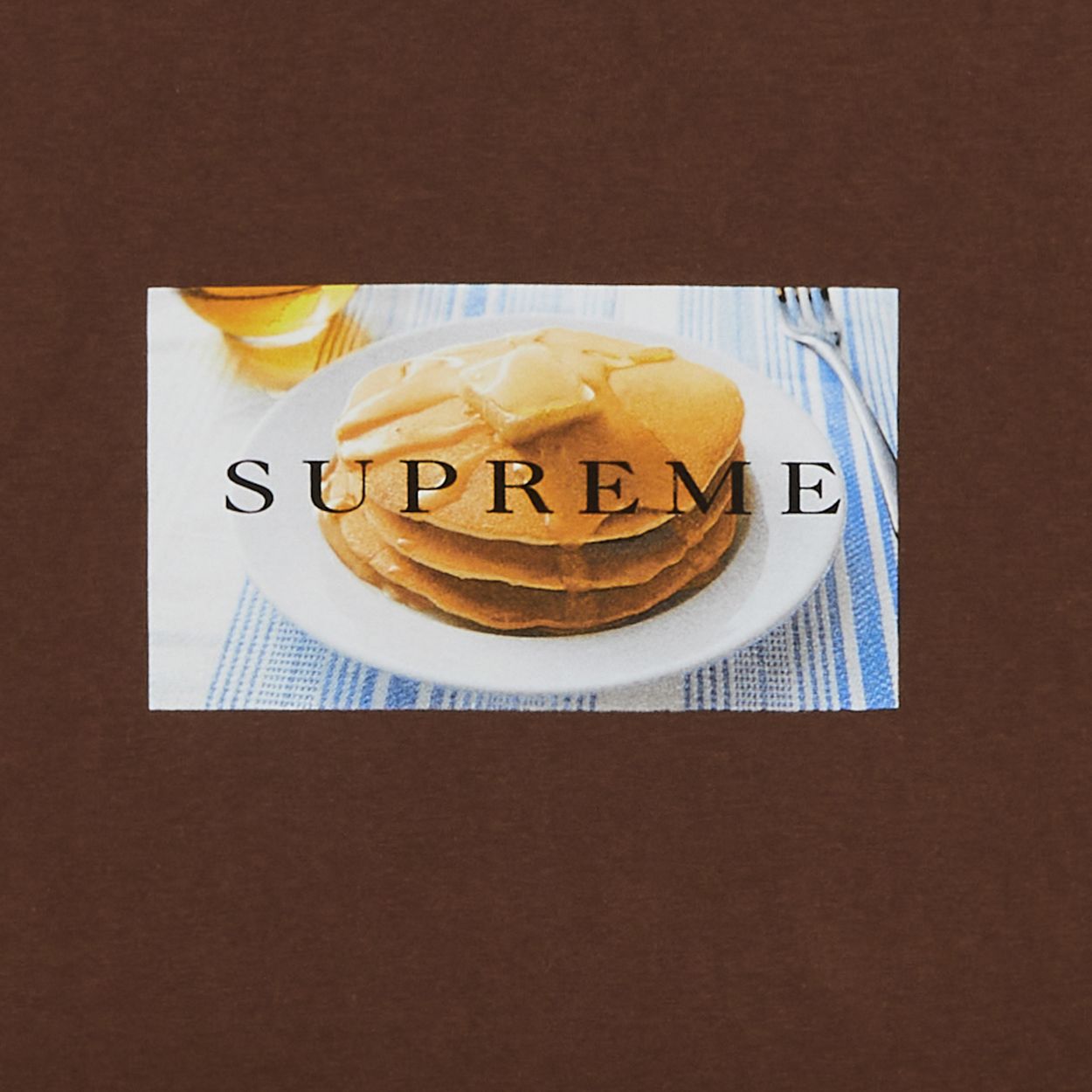 Supreme Pancakes Tee Brown