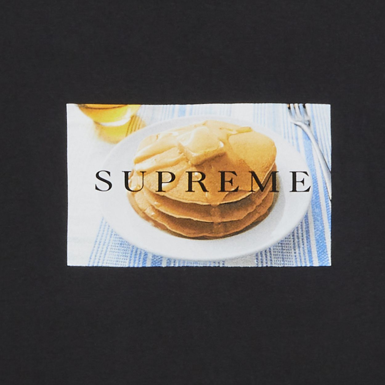 Supreme Pancakes Tee Black