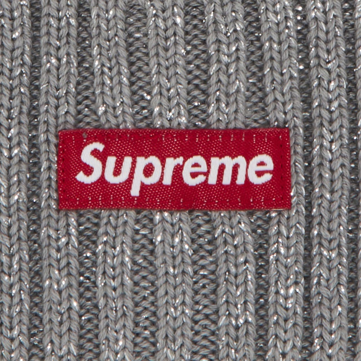 Supreme Overdyed Beanie (SS25) Metallic Silver
