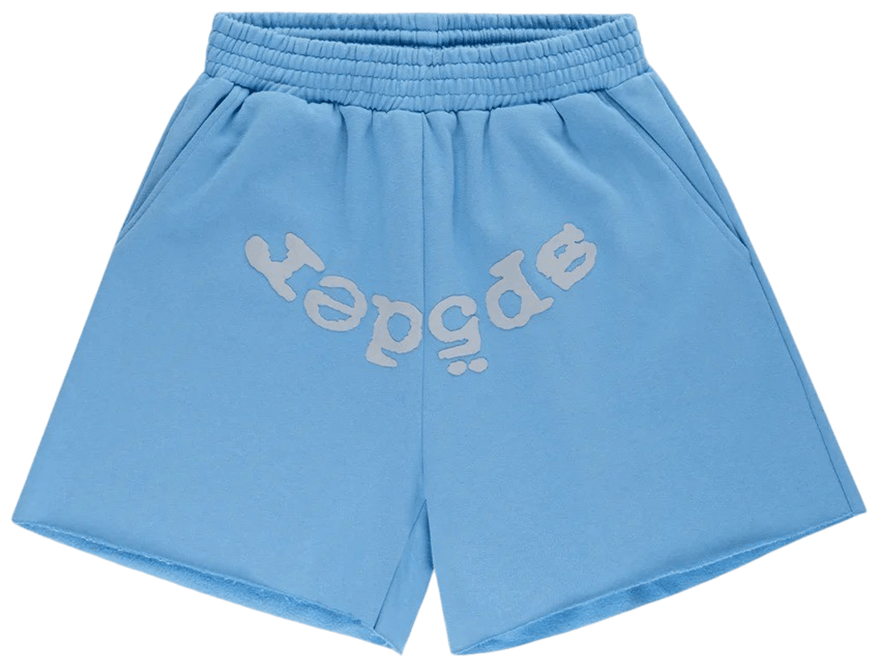 Sp5der OG Web V2 Sweatshort Dusty Blue