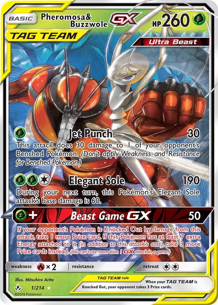 Pheromosa & Buzzwole GX #1 Pokemon Unbroken Bonds