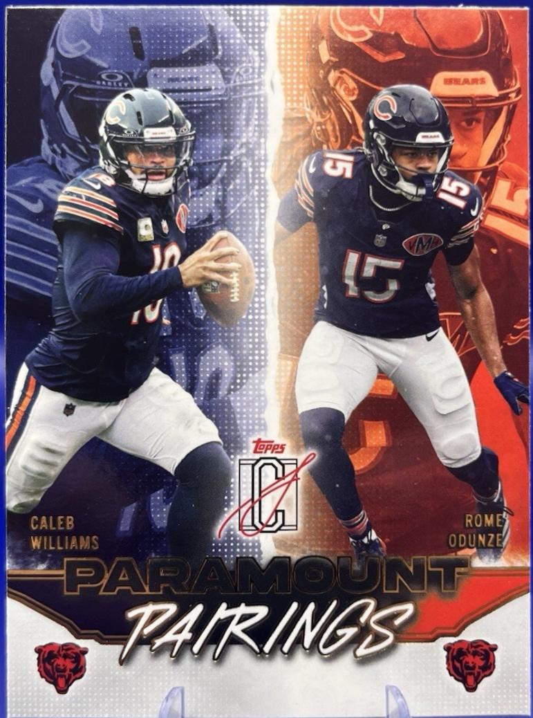 Caleb Williams / Rome Odunze #PP-1 2025 Topps Signature Class Paramount Pairings