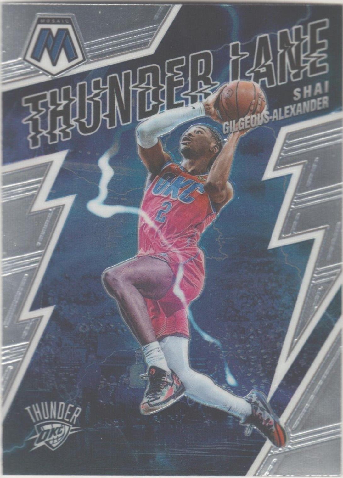 Shai Gilgeous Alexander #13 2021 Panini Mosaic Thunder Lane