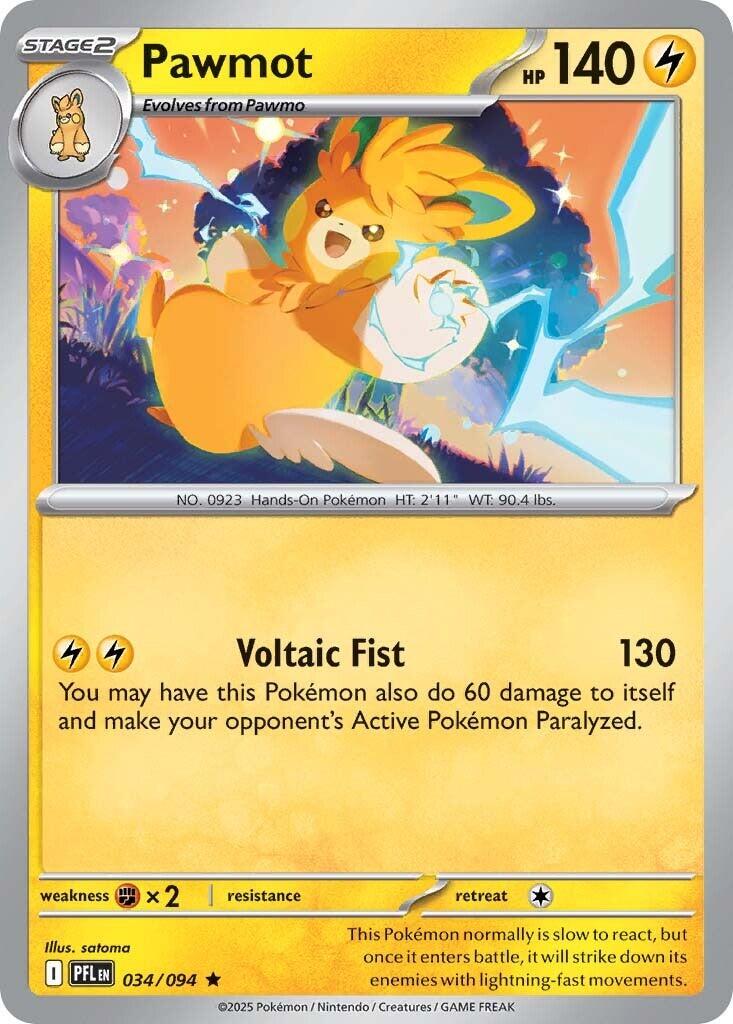 Pawmot #34 Pokemon Phantasmal Flames (Italian Version)