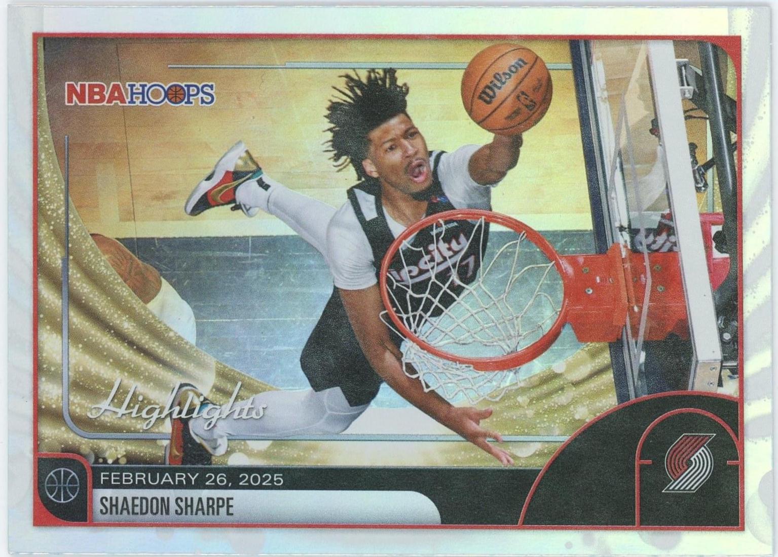 Shaedon Sharpe #267 2025 Topps NBA Hoops