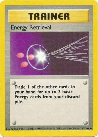 Energy Retrieval #81 Pokemon Base Set