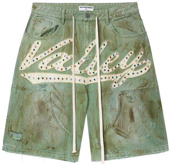 Vale Forever Green Skittle Jorts 'Dirt/Green'