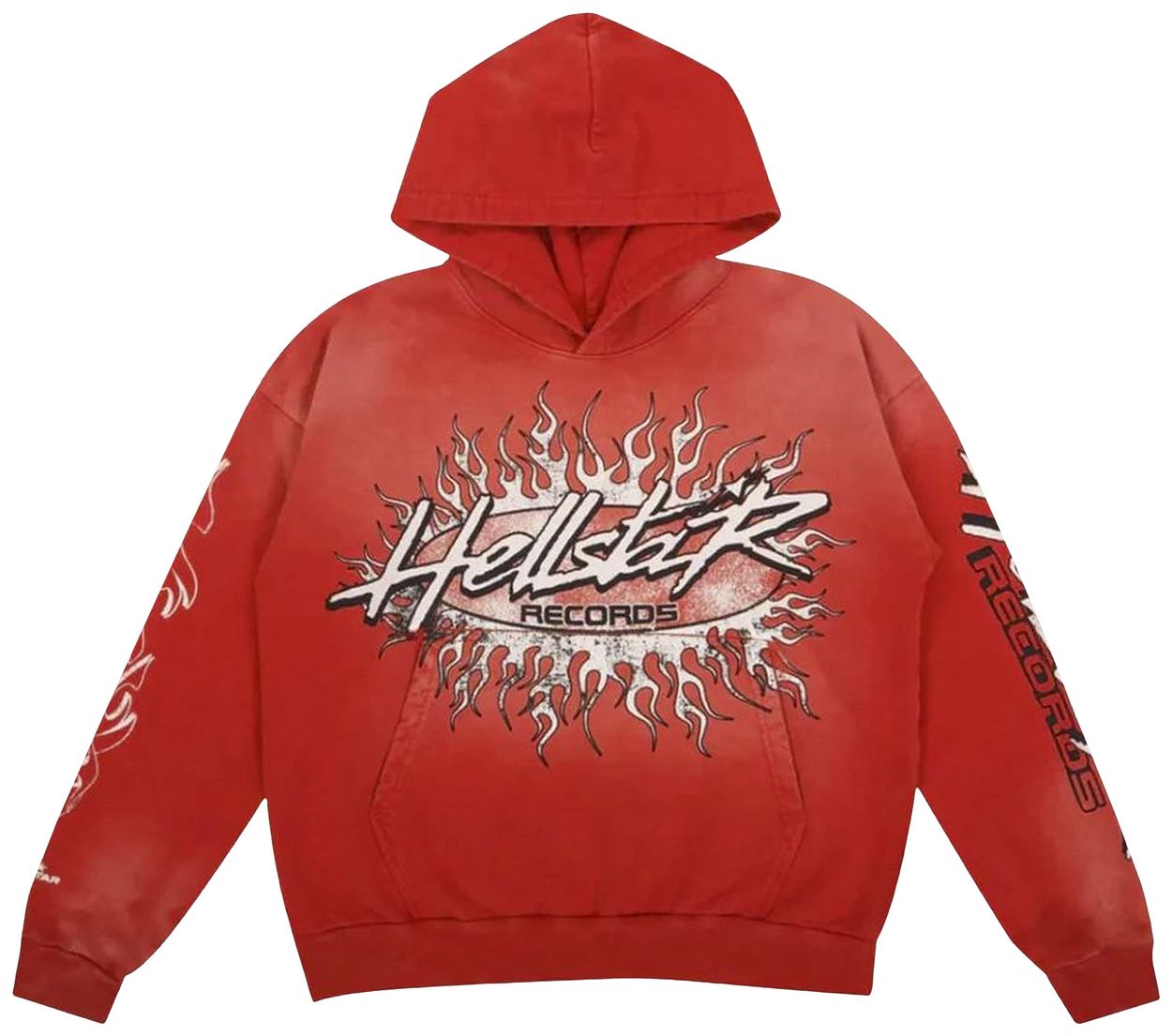 Hellstar Greatest Hits Records Hoodie 'Red'