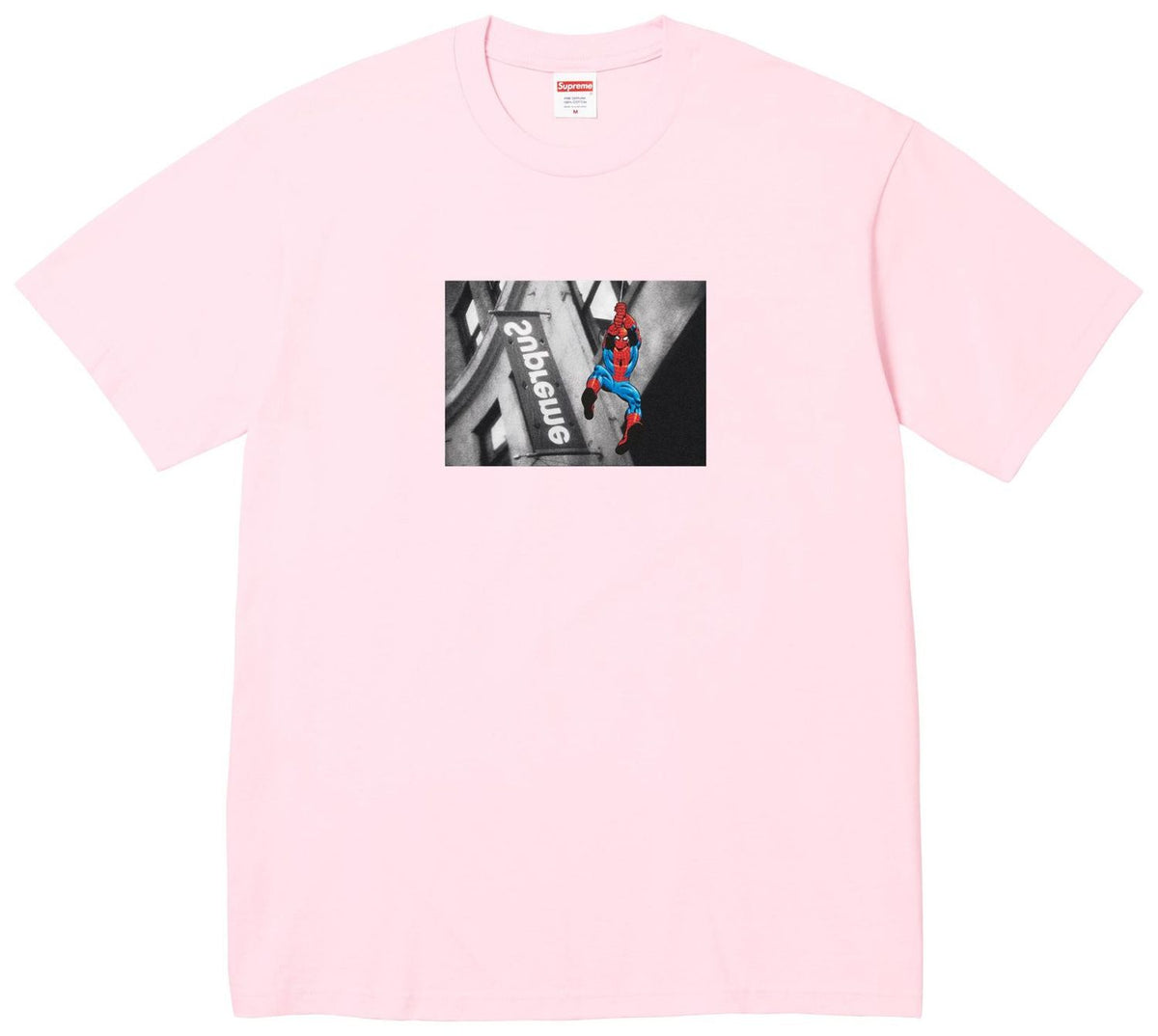 Supreme Spider-Man Tee Light Pink (SS26)