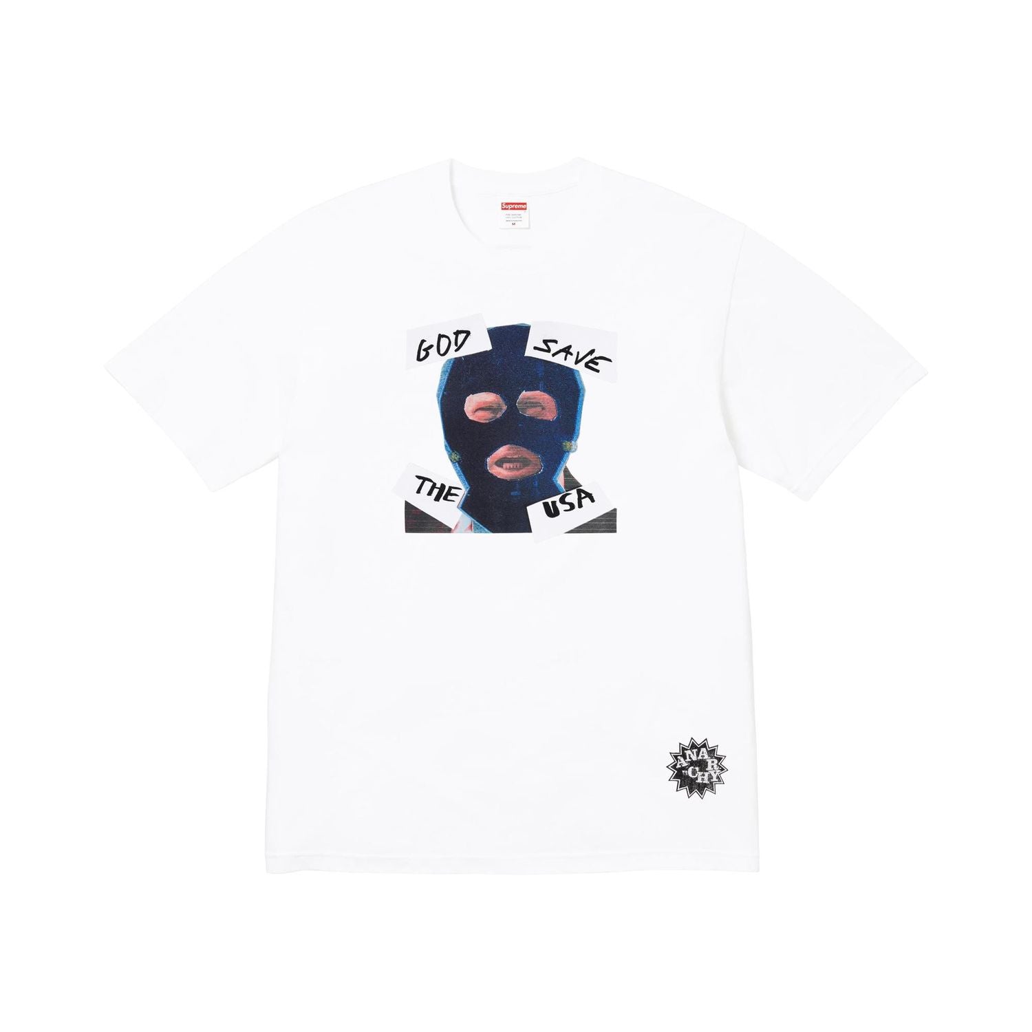 Supreme God Save Us Tee White SS26