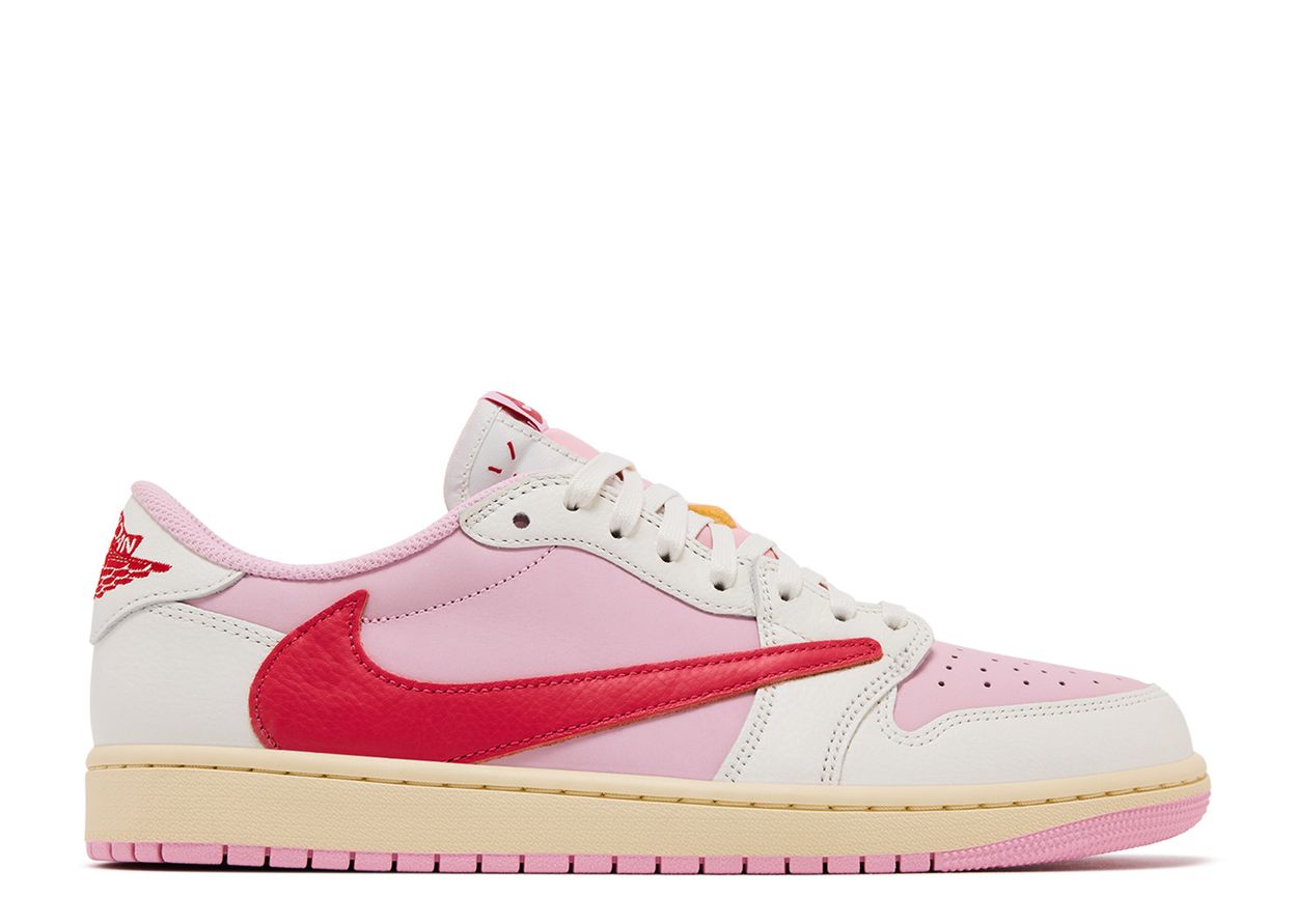 Air Jordan 1 Retro Low OG SP Travis Scott Sail Tropical Pink