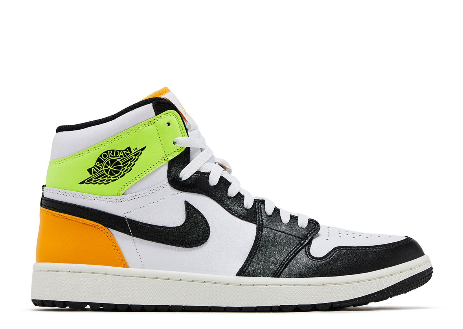 Air Jordan 1 Retro High White Black Volt University Gold