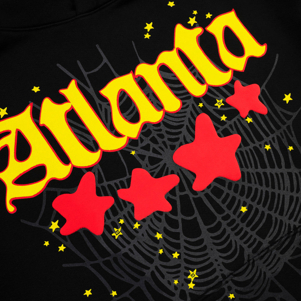 Sp5der Atlanta Hoodie Black