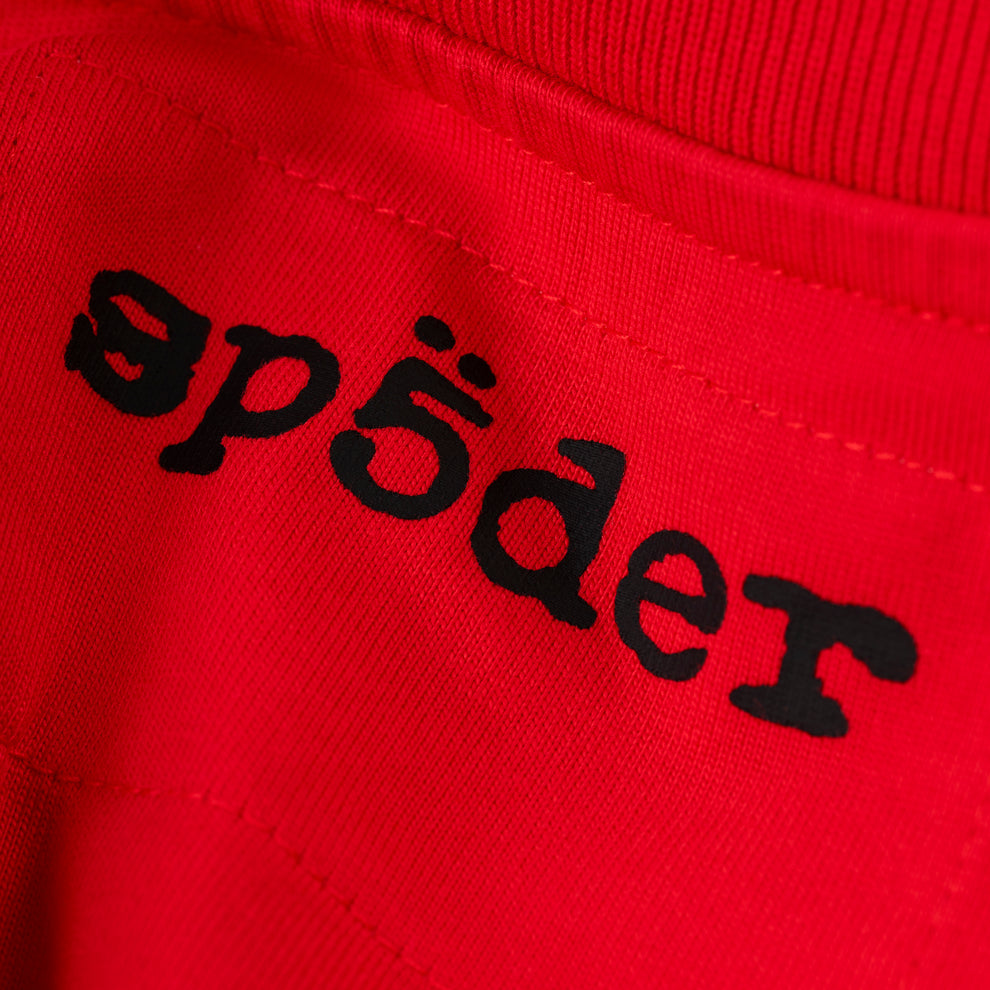 Sp5der Diffused Collegiate Tee Red
