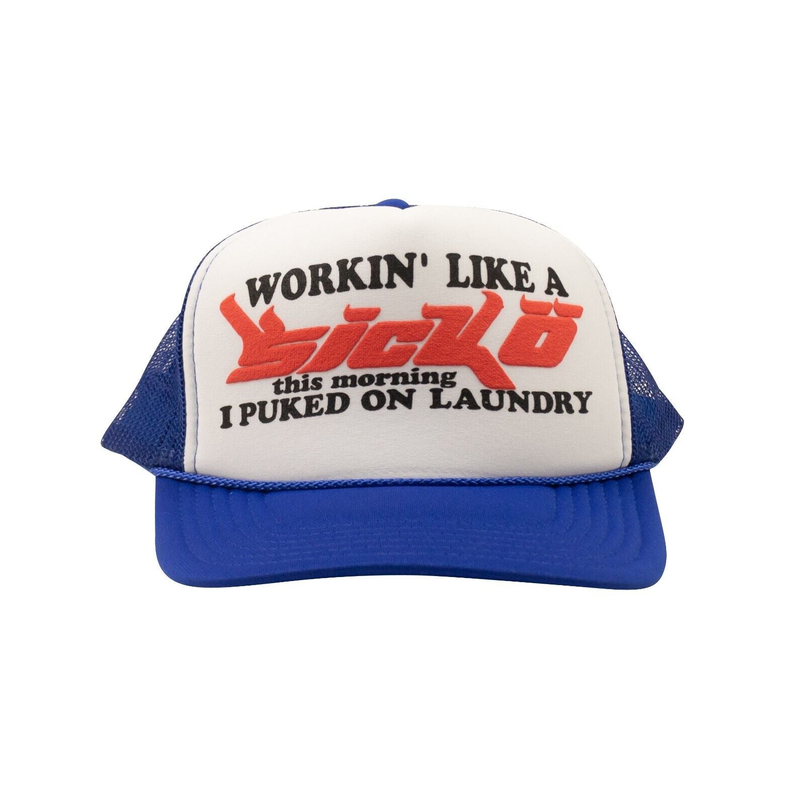 Sicko Laundry Trucker Hat Blue/White