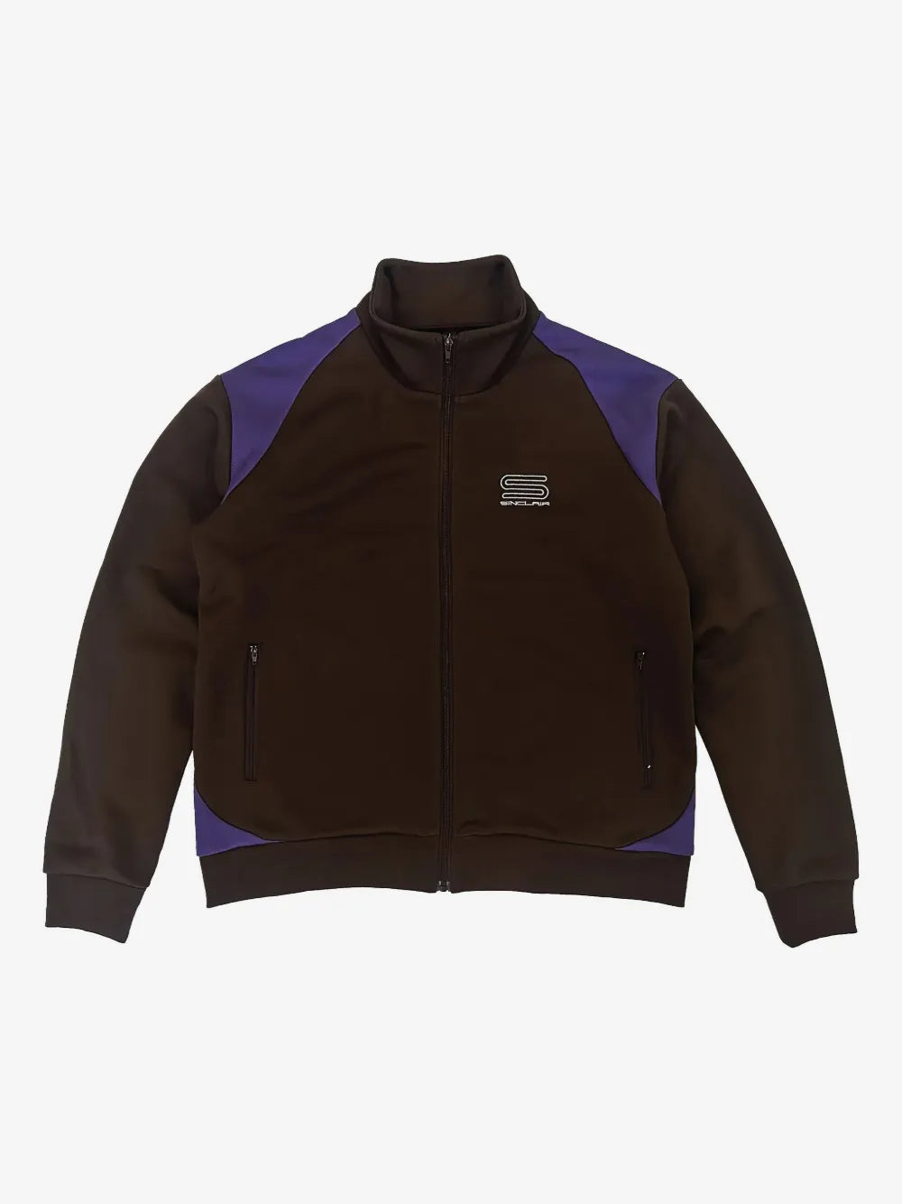 Sinclair Tech Logo Track Jacket Brown