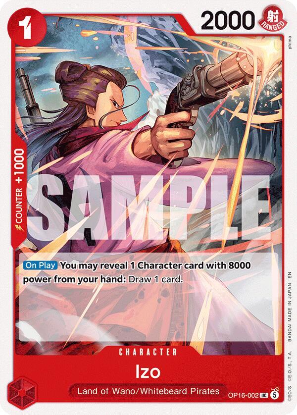 One Piece Set Sail Deck Set #OP16-002 Izo