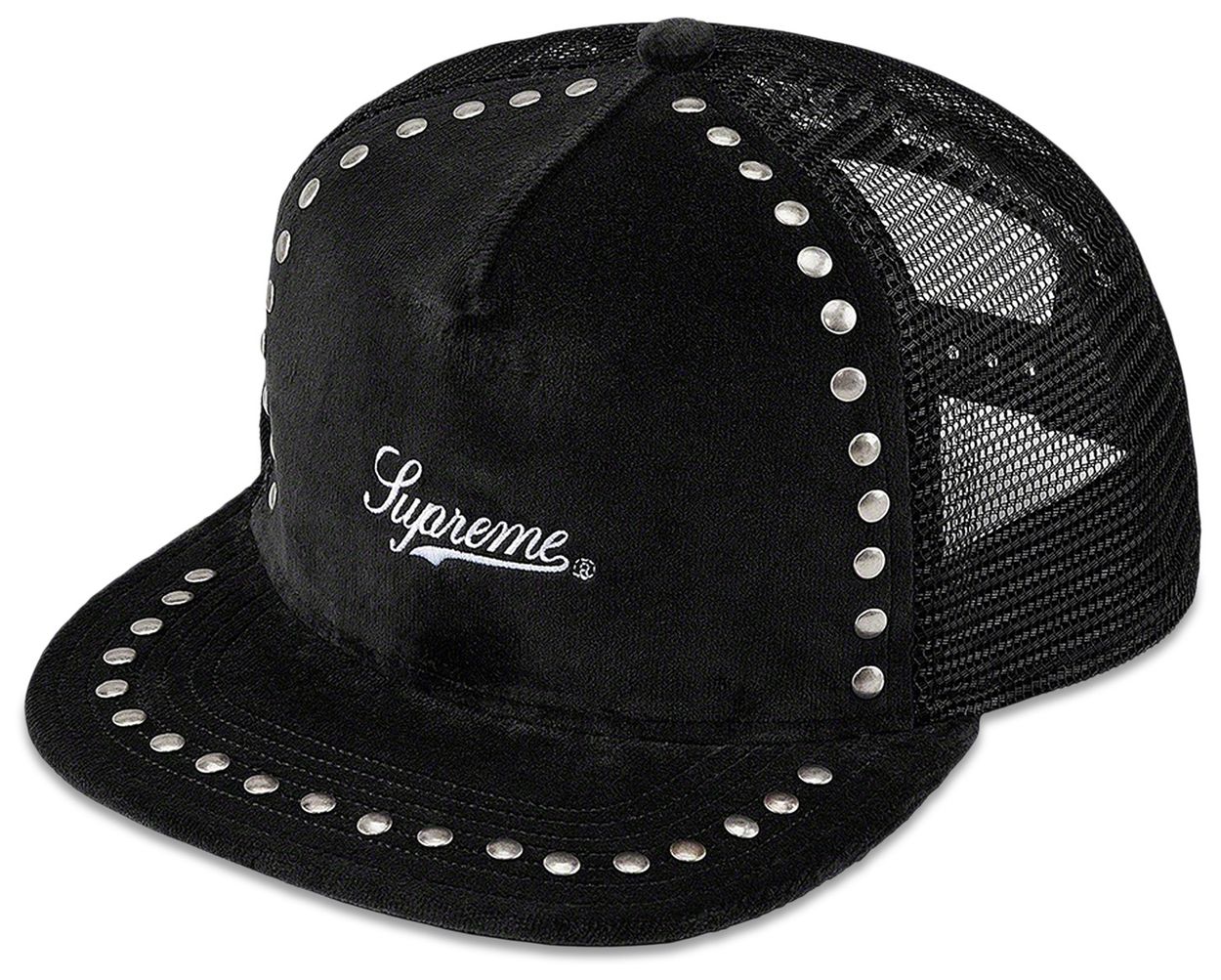 Supreme Studded Velvet Mesh Back 5-Panel (FW21)