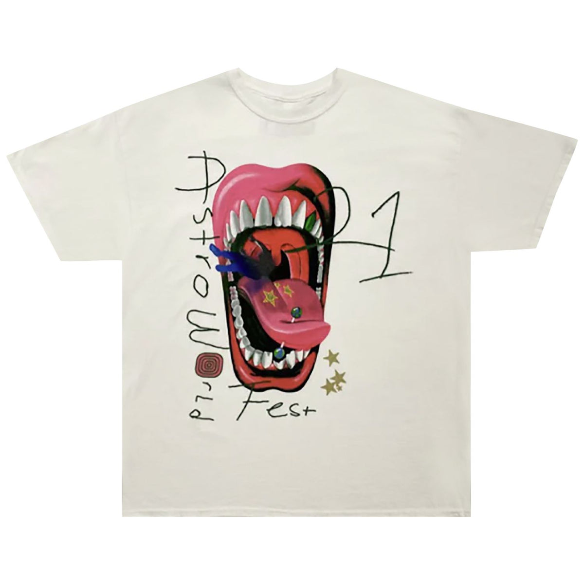 Travis Scott Mouth Tee White (SS22)