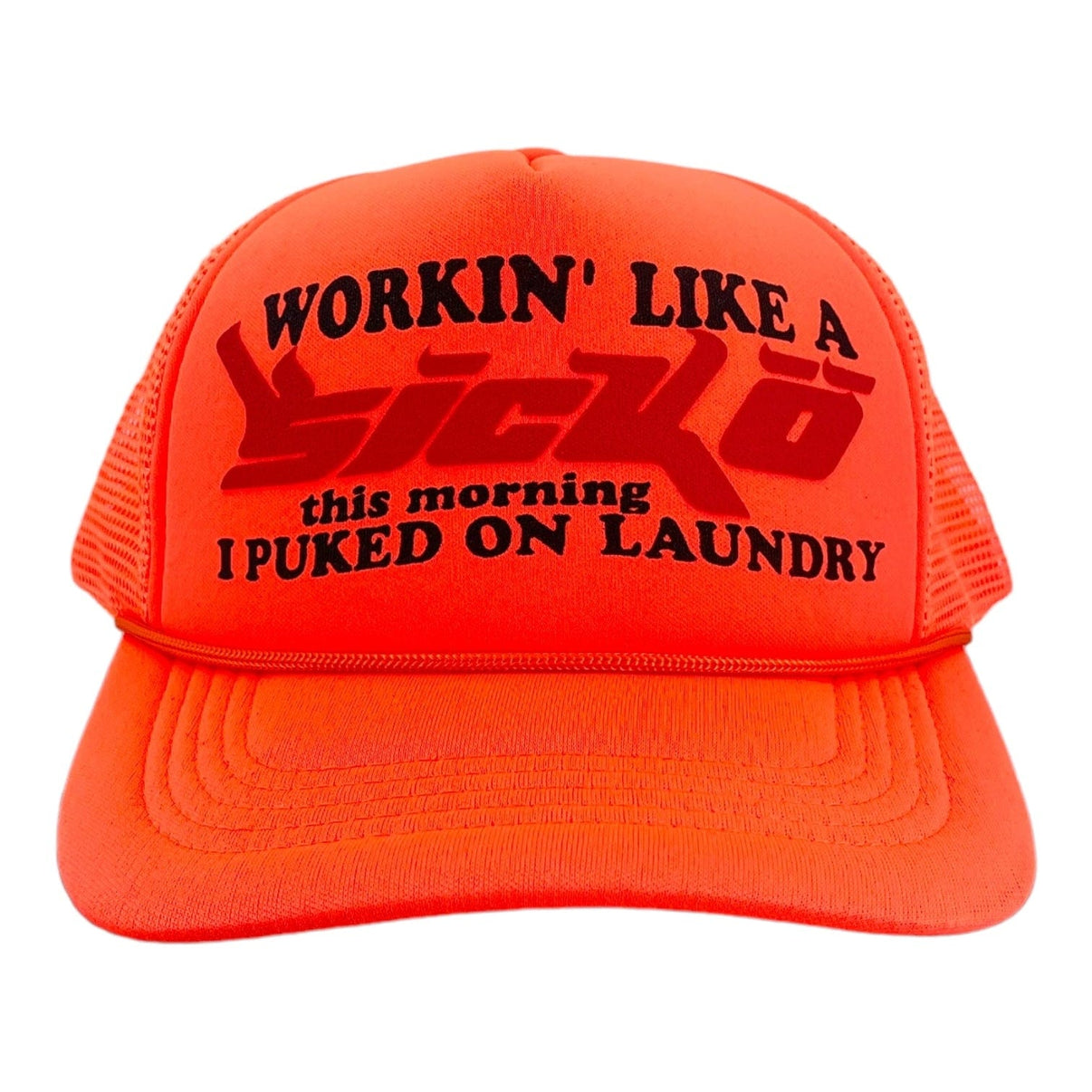 Sicko Laundry Trucker Hat Neon Orange