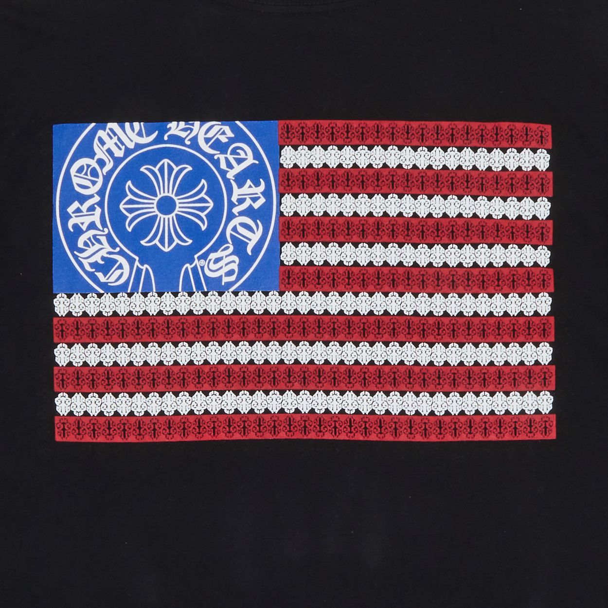 Chrome Hearts American Flag Dagger T-shirt Black