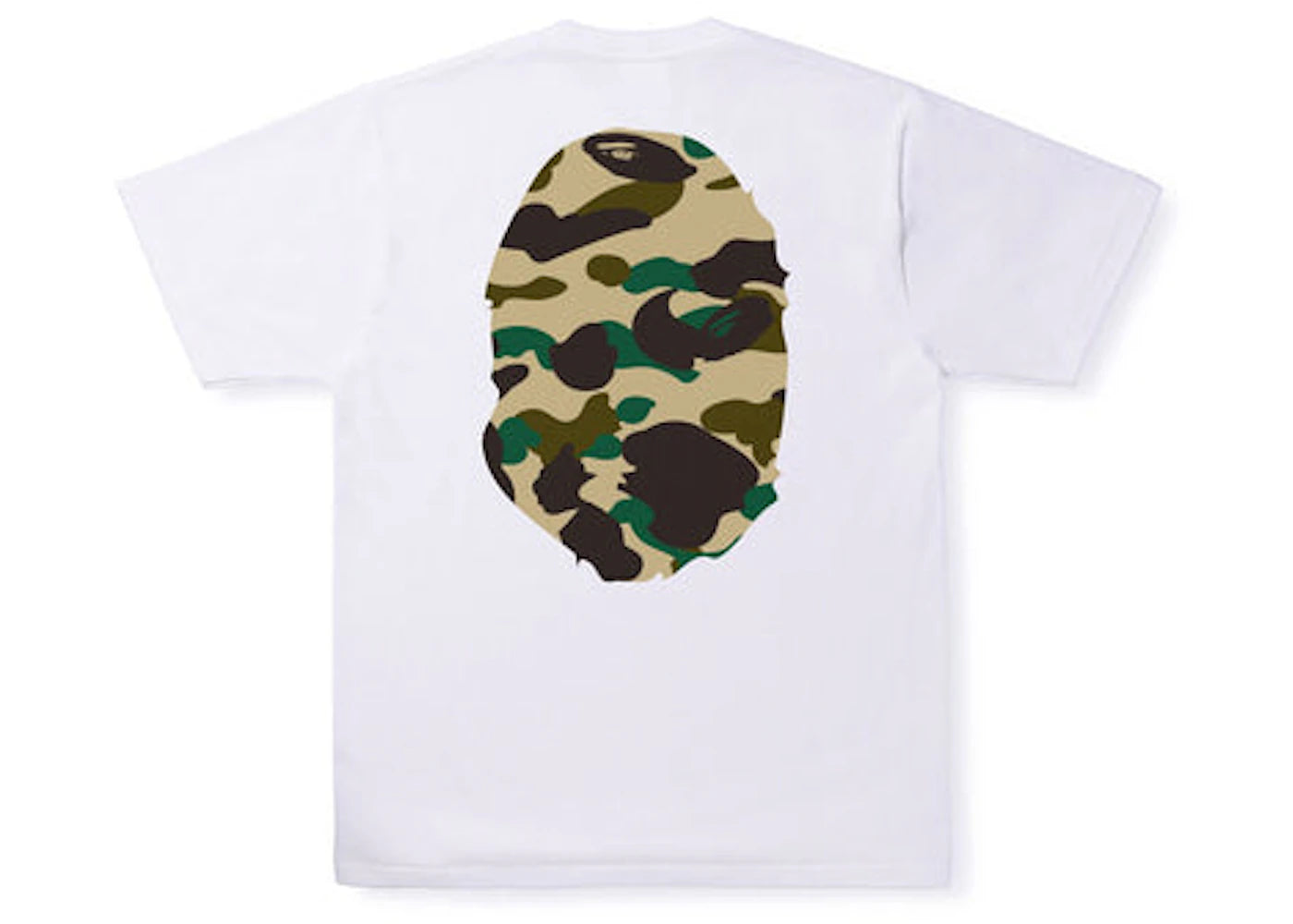 BAPE 1st Camo Big Ape Head Tee White/Yellow