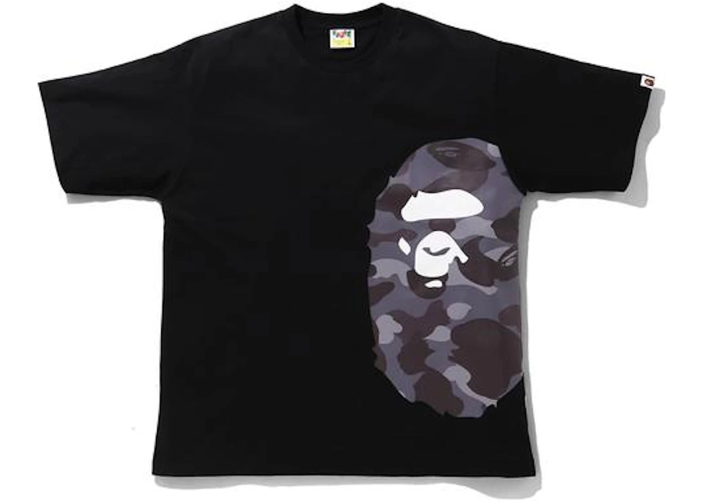 BAPE Color Camo Side Big Ape Head Relaxed Tee Black/Burgundy