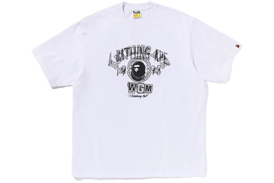 Bape Layered College Relaxed Fit T-shirt White