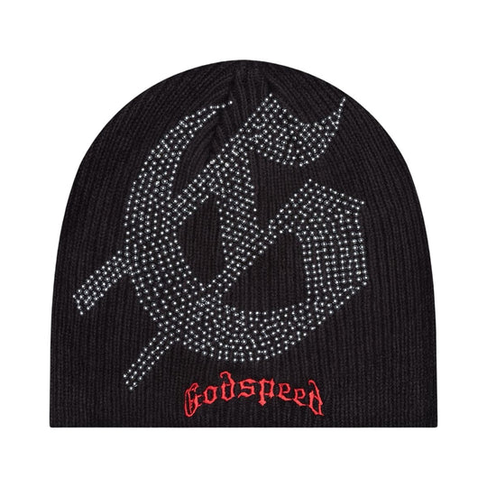 GodSpeed Studded Beanie Red/Black