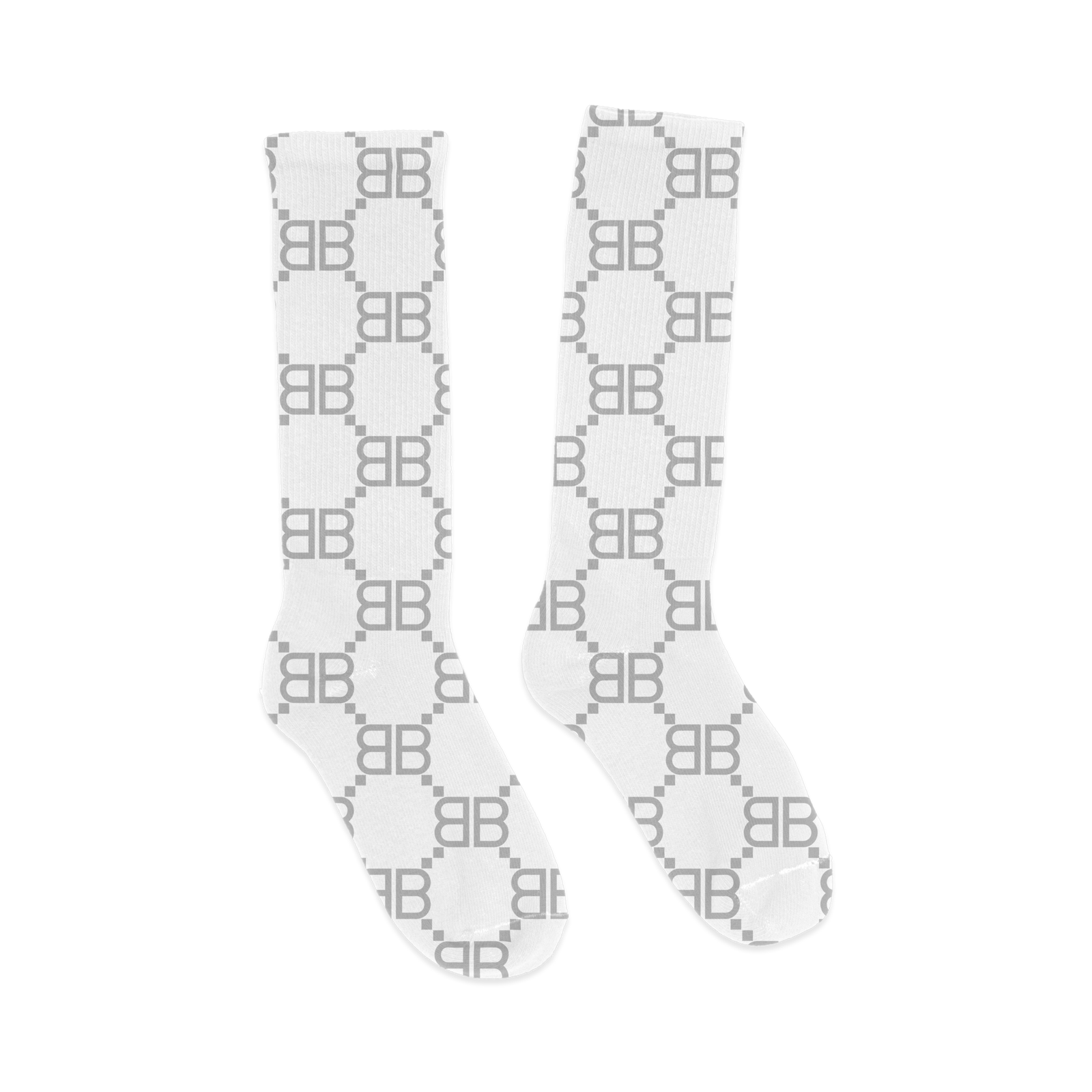 Bravest Studios White Matrix Socks