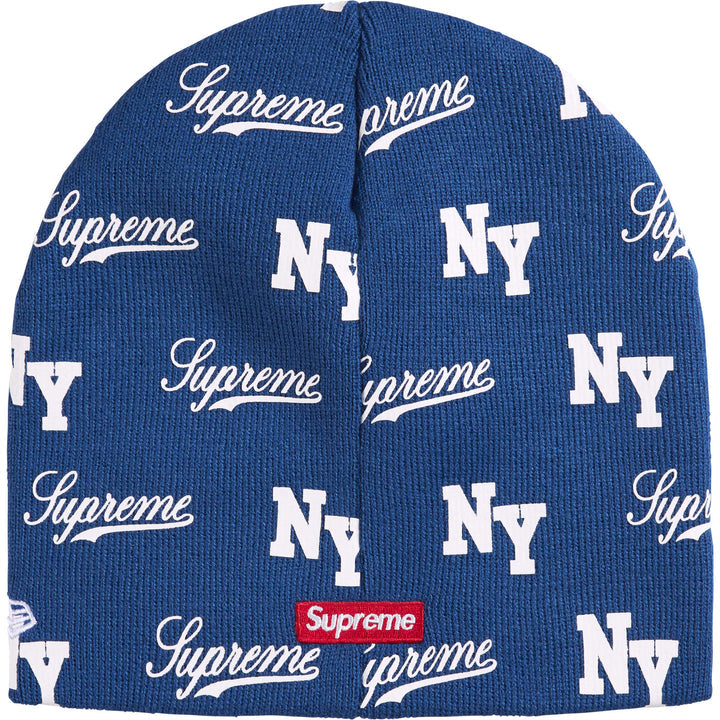 Supreme New Era Monogram Beanie Royal