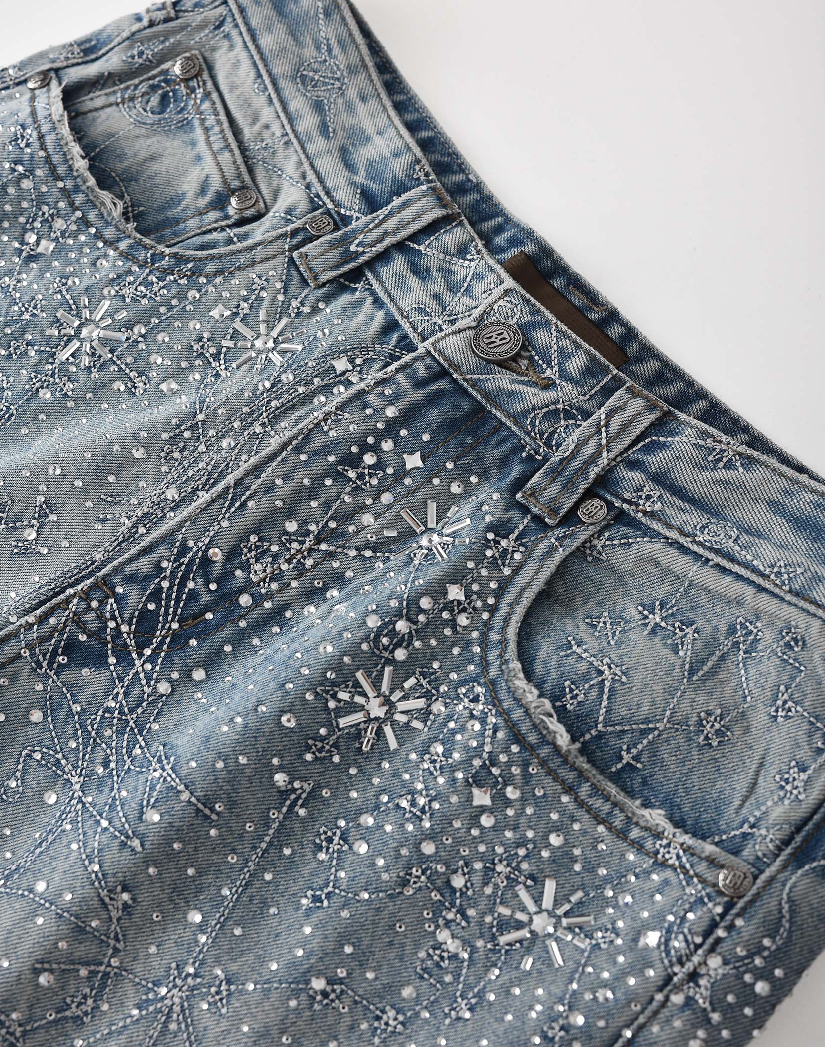 Birth Of A Royal Child 20K Zodiac Diamond Pants Blue
