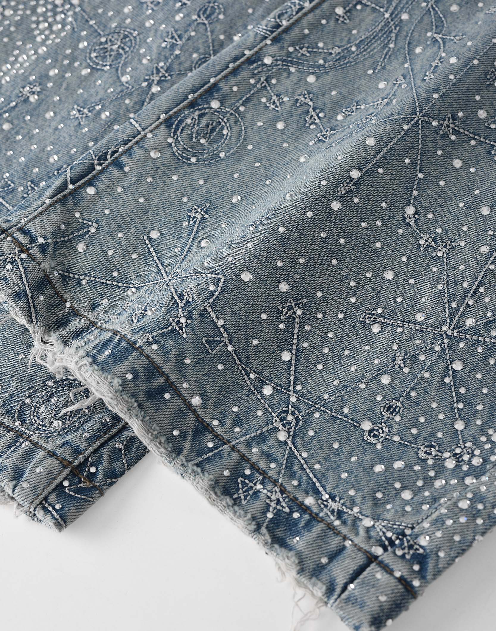 Birth Of A Royal Child 20K Zodiac Diamond Pants Blue