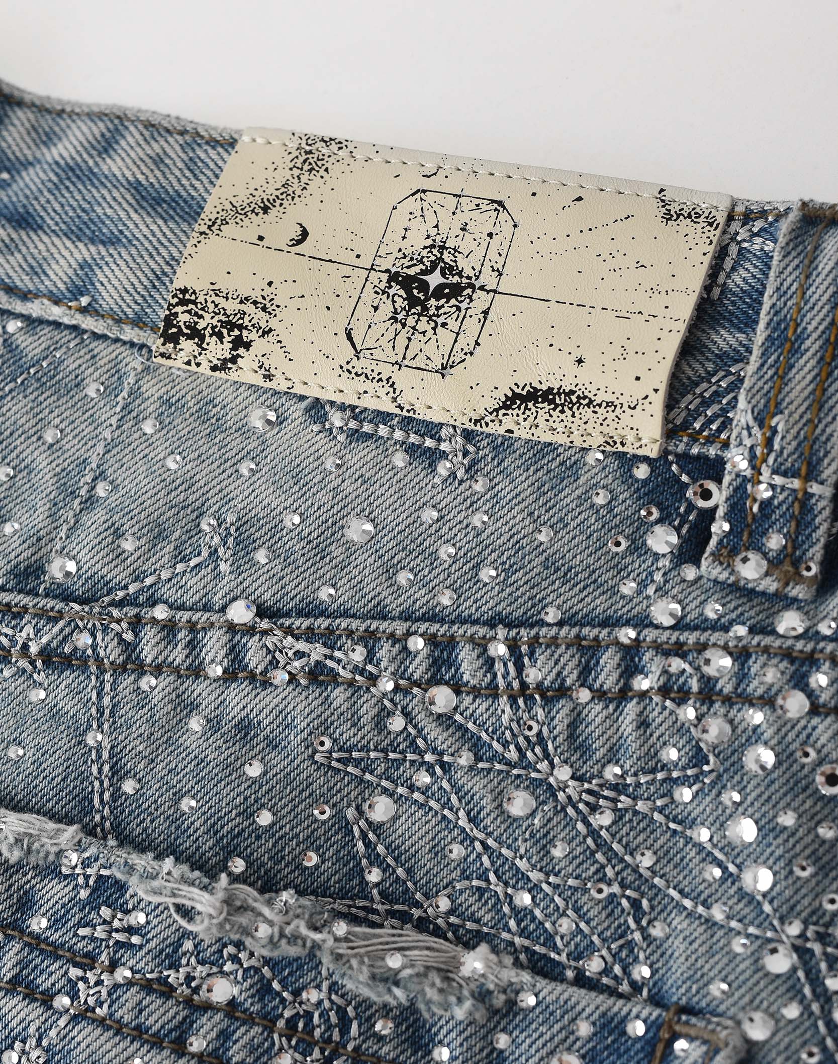Birth Of A Royal Child 20K Zodiac Diamond Pants Blue