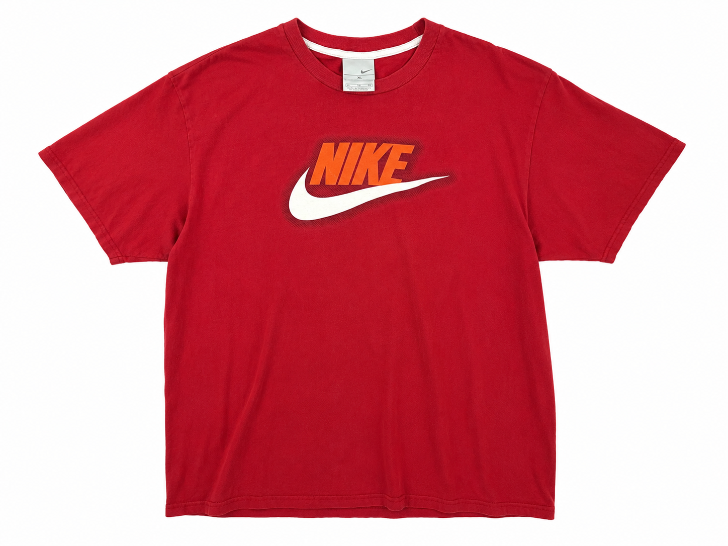Y2K Vintage Nike Swoosh Logo Tee Red