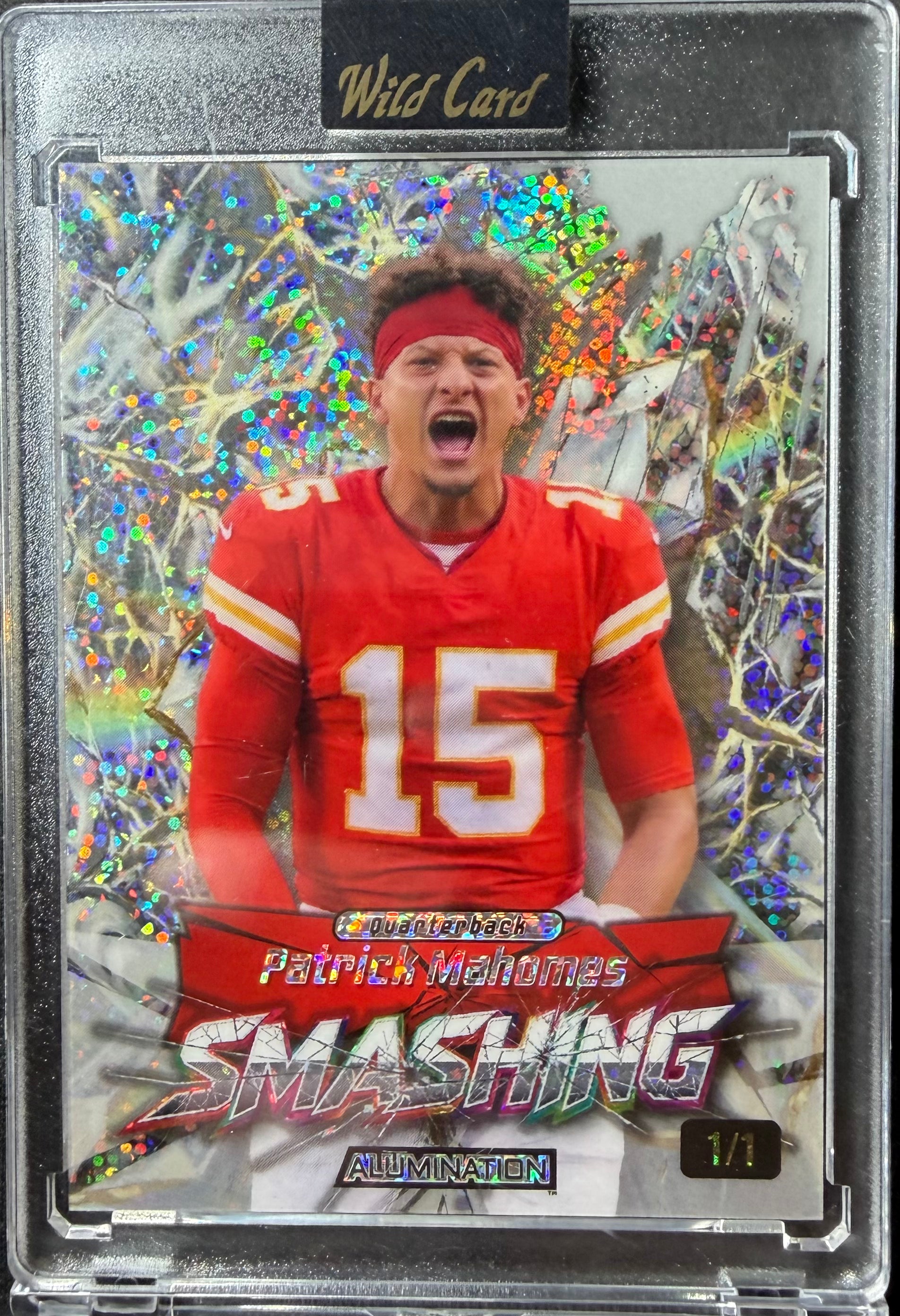 Patrick Mahomes #1/1 Alumination Smashing 2026 Wild Card