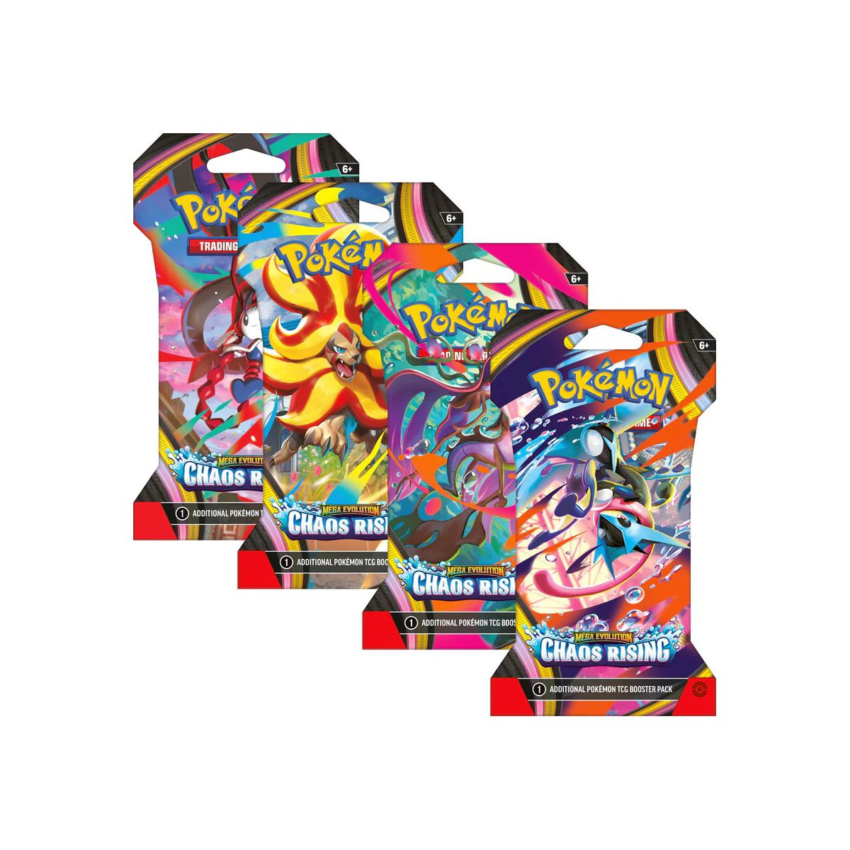 Pokemon TCG Mega Evolution Chaos Rising Sleeved Booster Pack