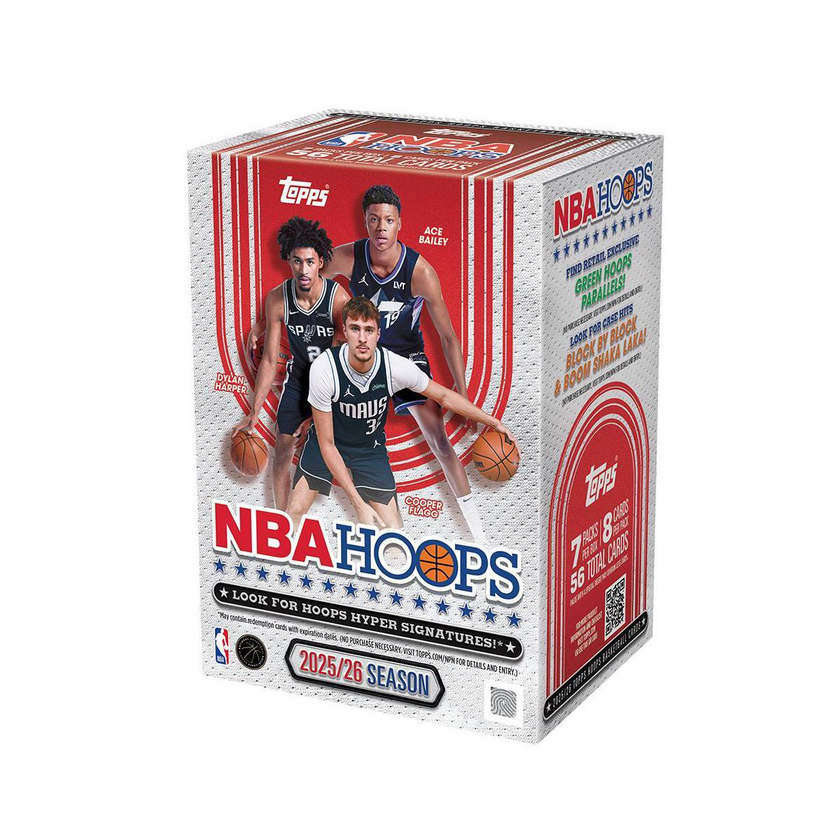 2025-26 Topps NBA Hoops Basketball Trading Card Value Box
