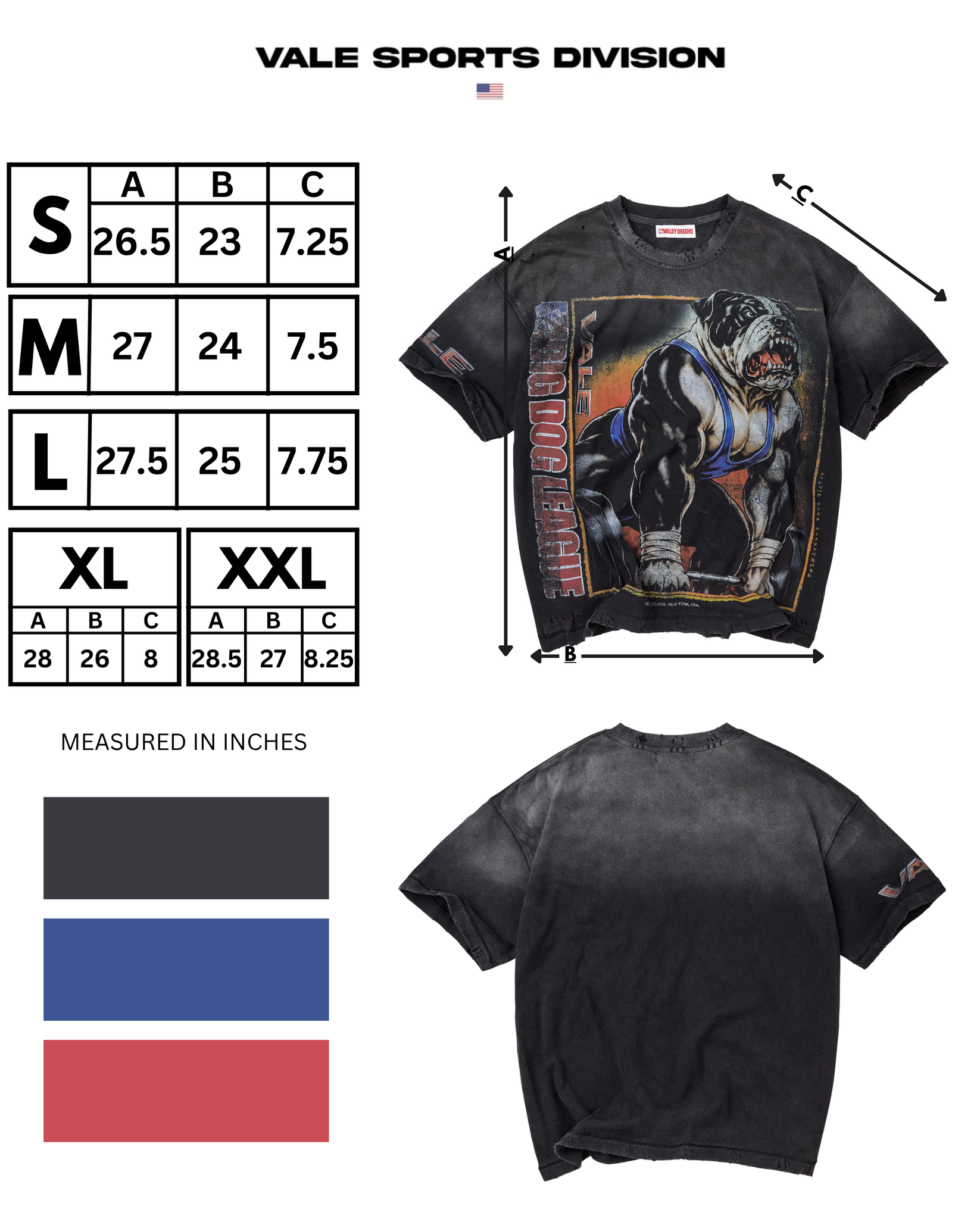 Vale Forever Heavyweight Tee Black