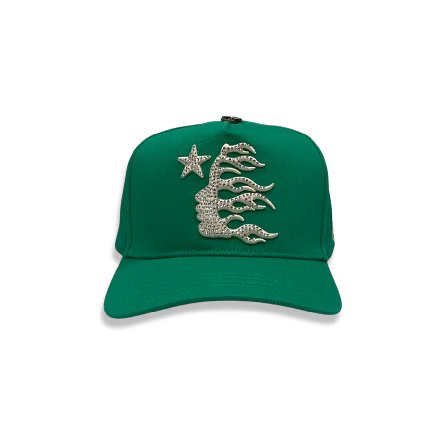 HS OG Logo Hat (Snapback + Rhinestones) Green