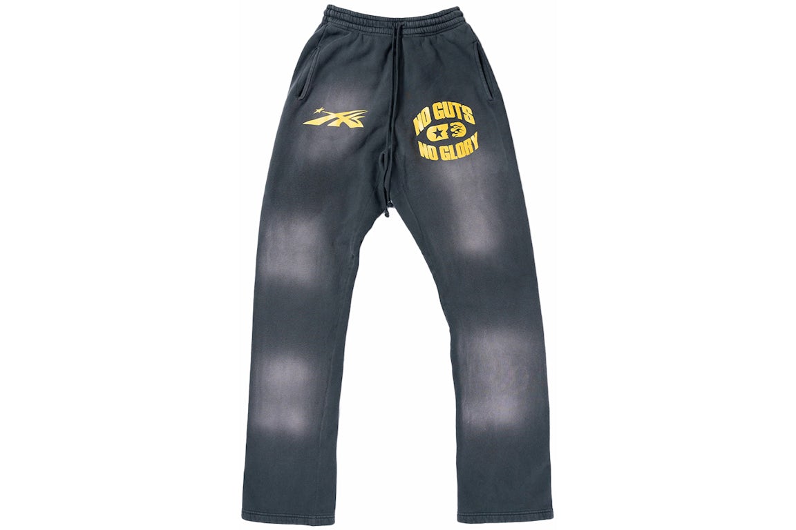 Hellstar No Guts No Glory Flare Bottom Sweatpants Black