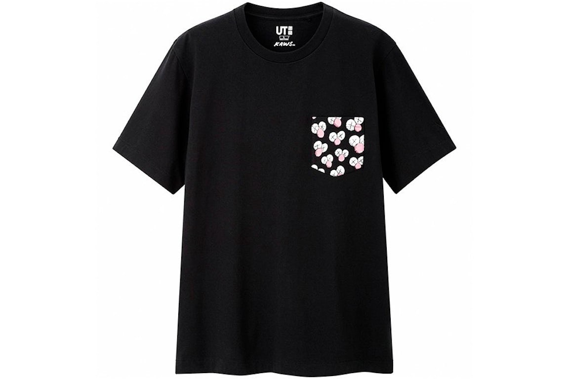 KAWS x Uniqlo BFF Pocket Tee Black